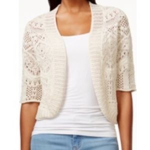 Pretty Crocheted Cardigan from Macy's NWOT
